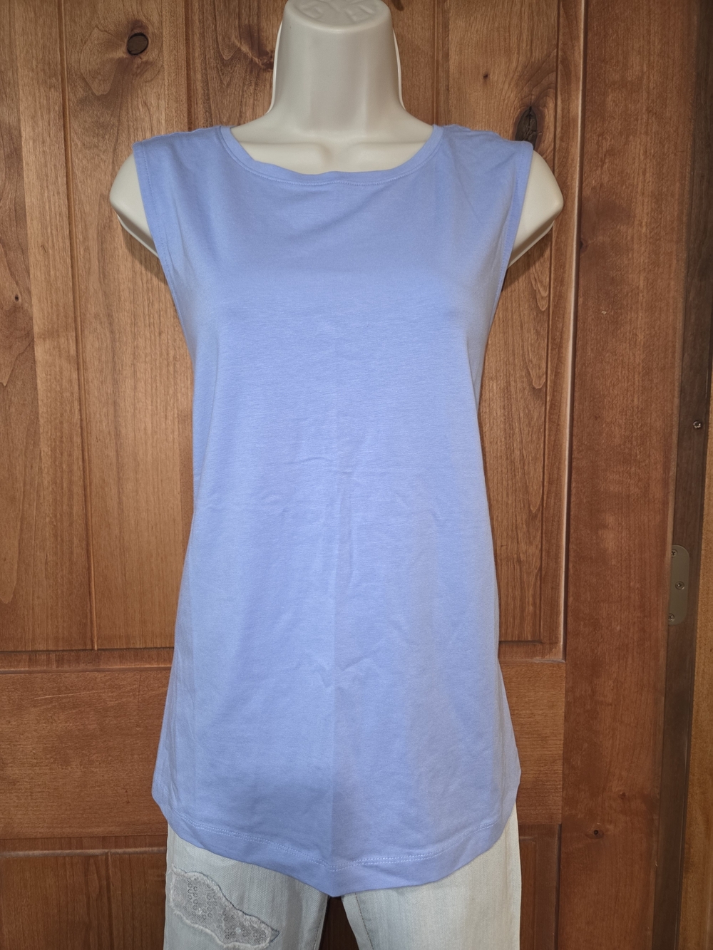 Lands' End Periwinkle Crew Neck Tank